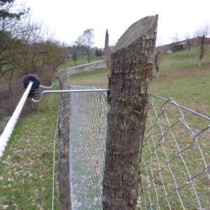 Dettaglio di isolatori a braccetto